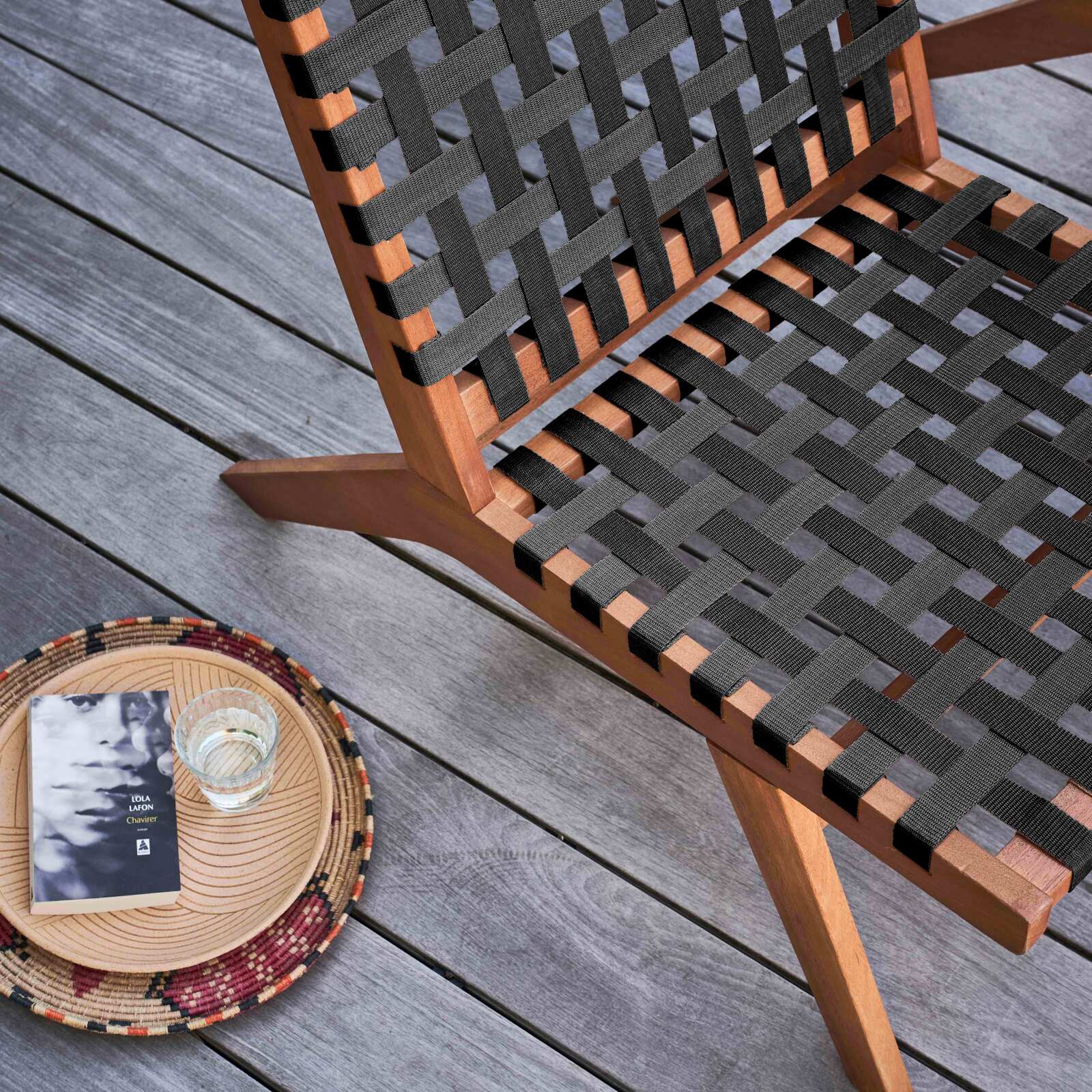 Poltrona relax in legno di eucalipto FSC®