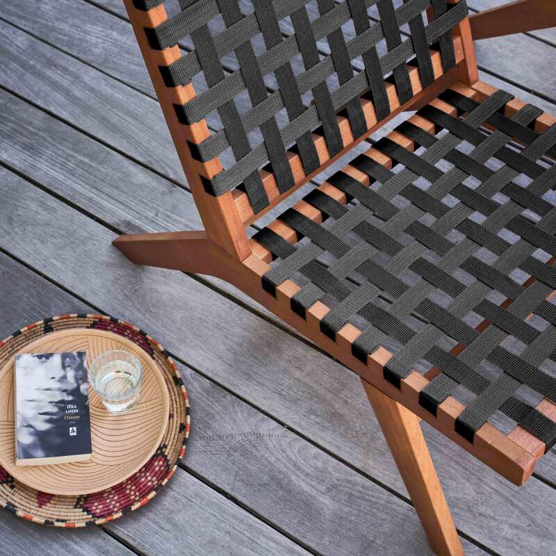 Poltrona relax in legno di eucalipto FSC®