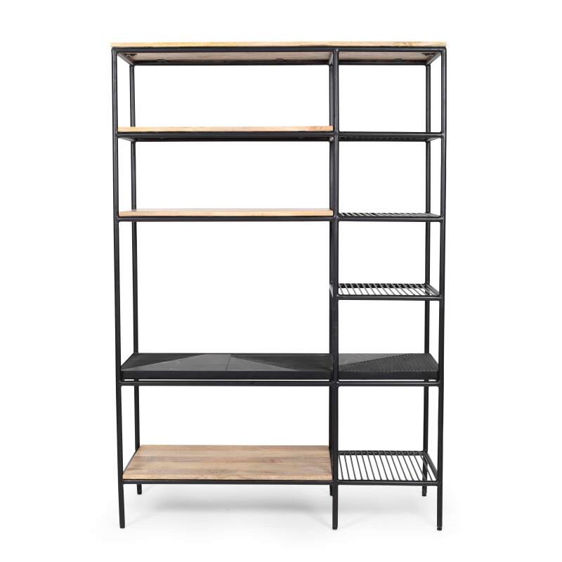 Libreria in marmo e metallo 162 x 109 cm