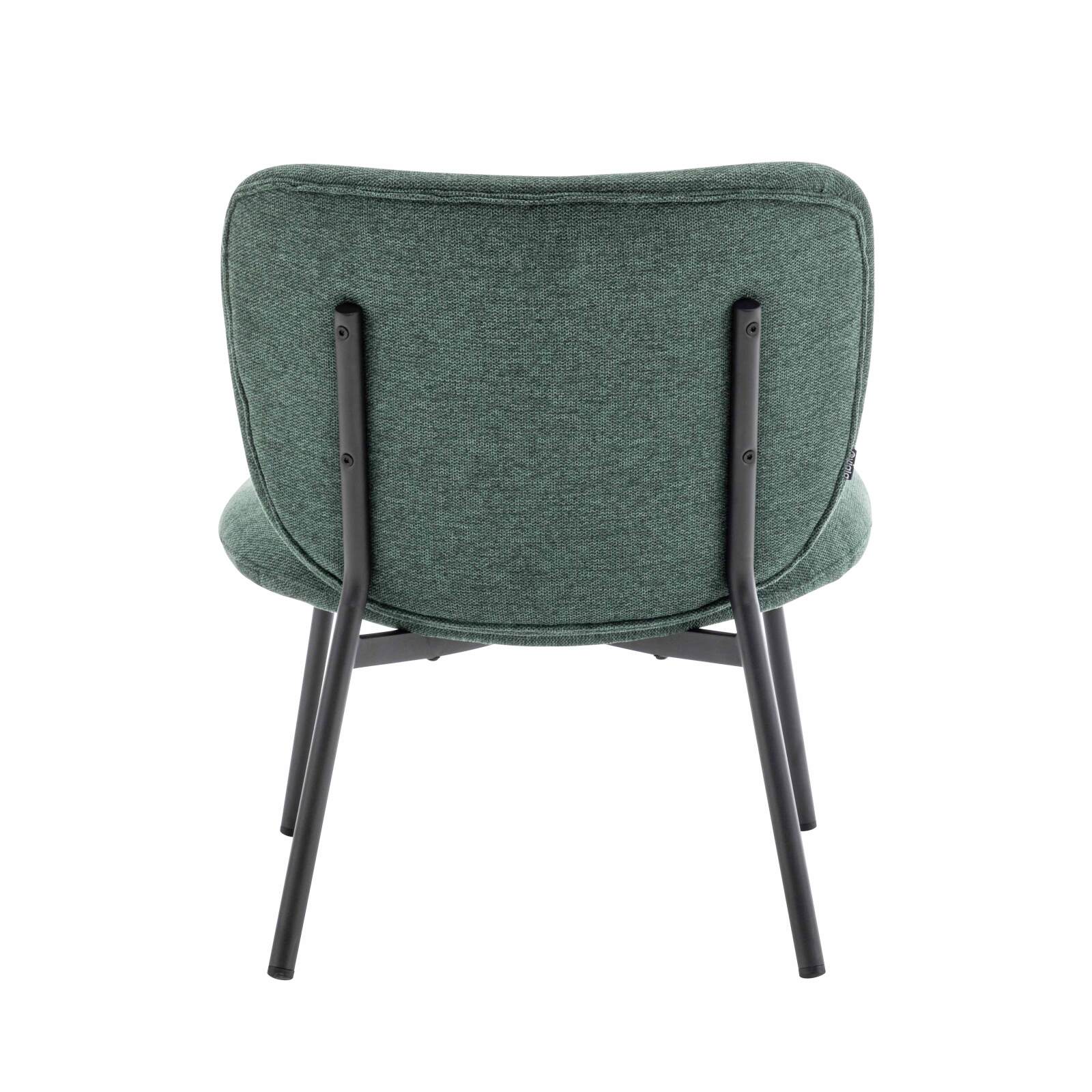 Set di 2 poltrone in acciaio e tessuto