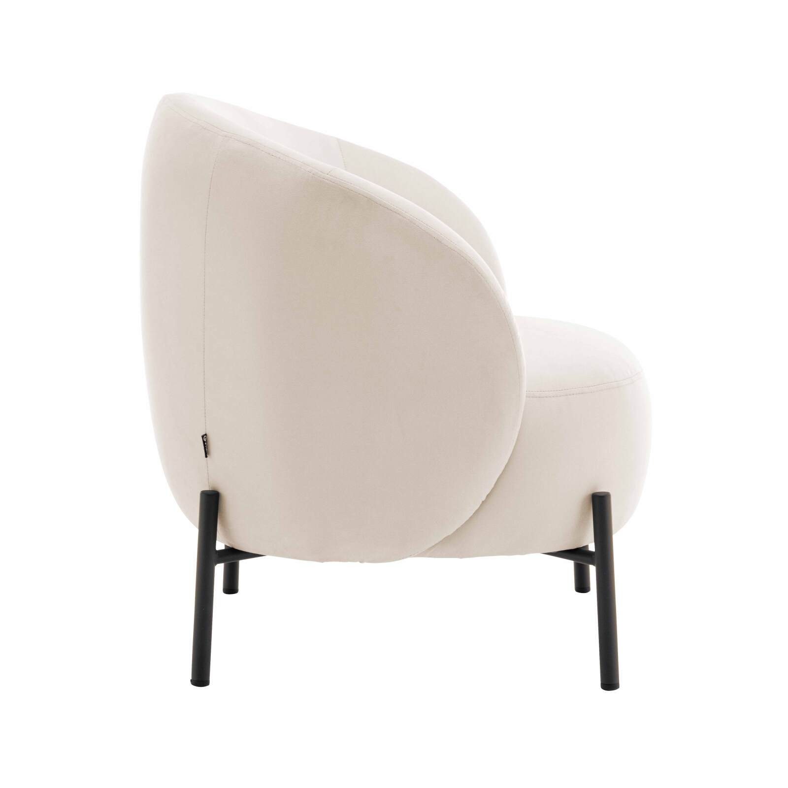 Poltrona relax in metallo e tessuto