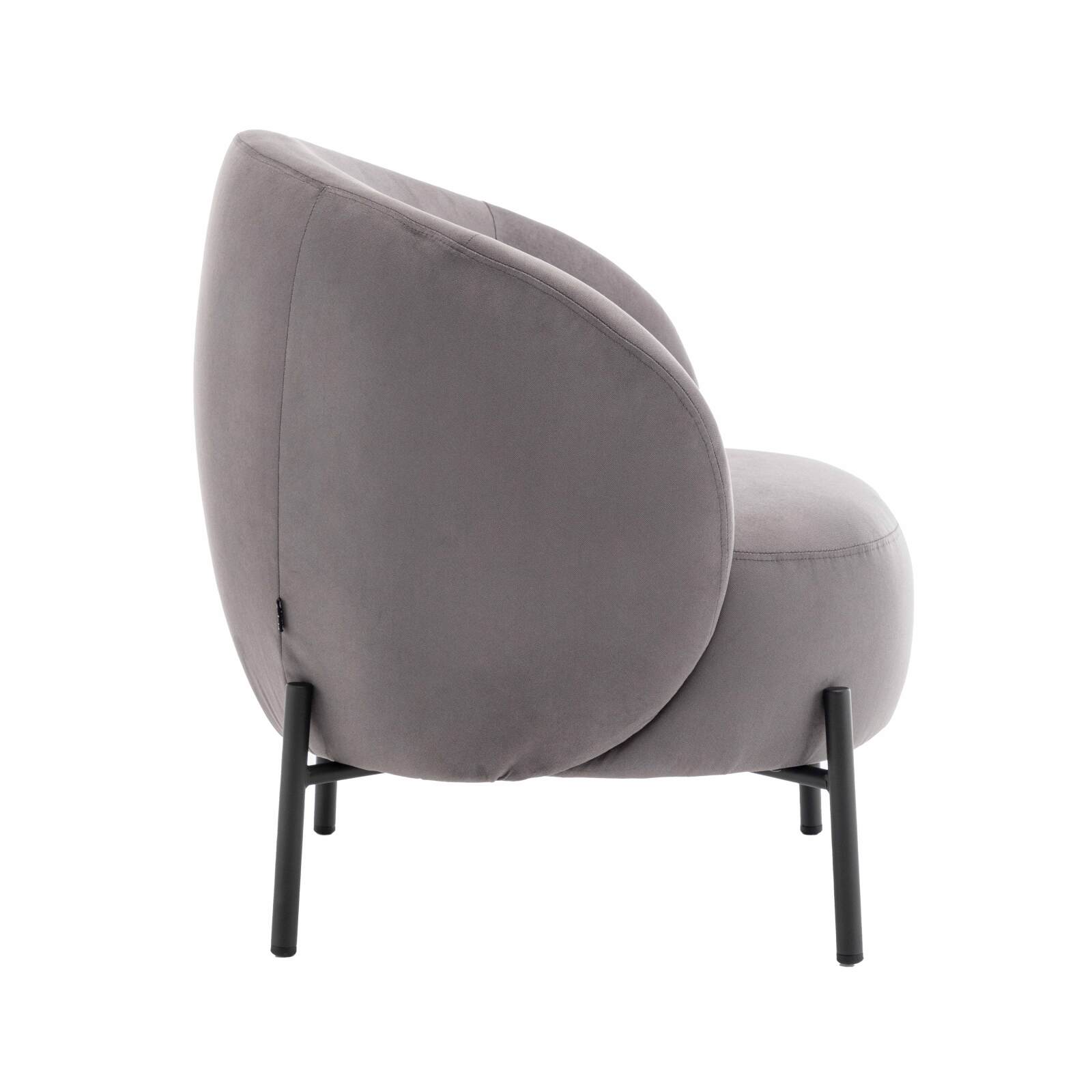 Poltrona relax in metallo e tessuto