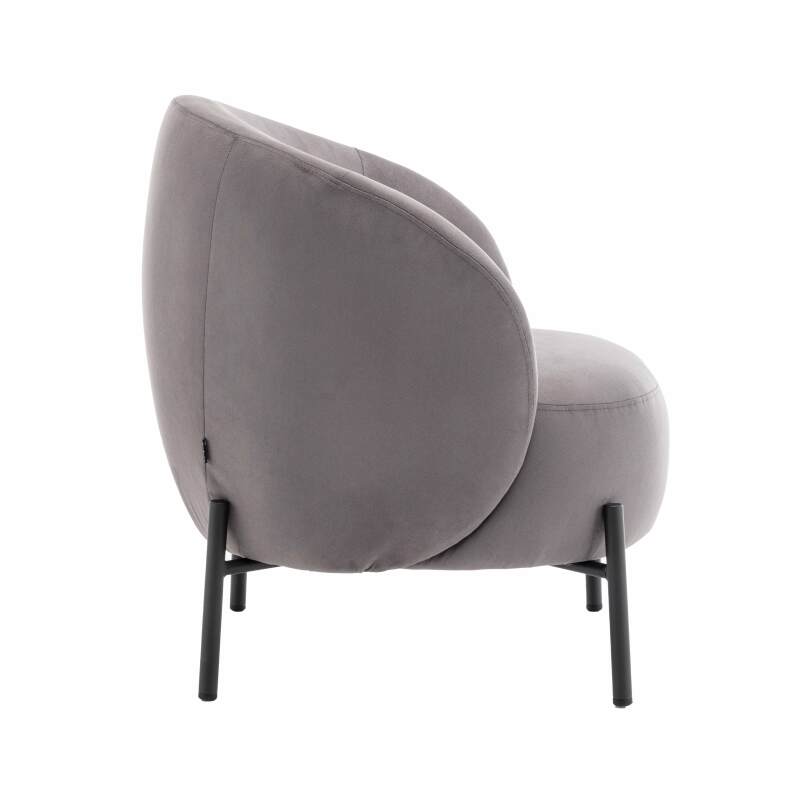 Poltrona relax in metallo e tessuto