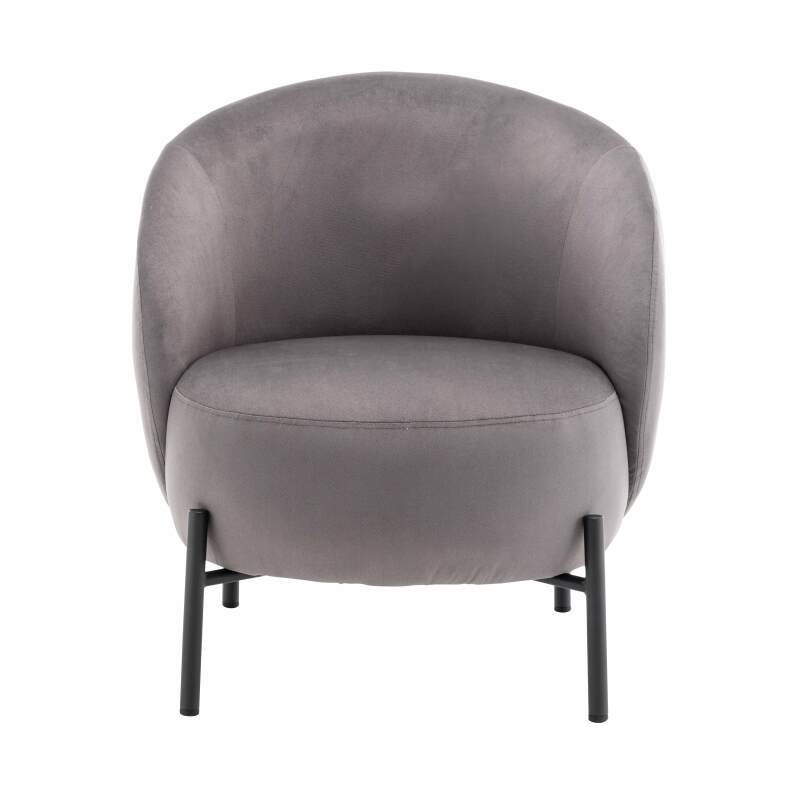 Poltrona relax in metallo e tessuto