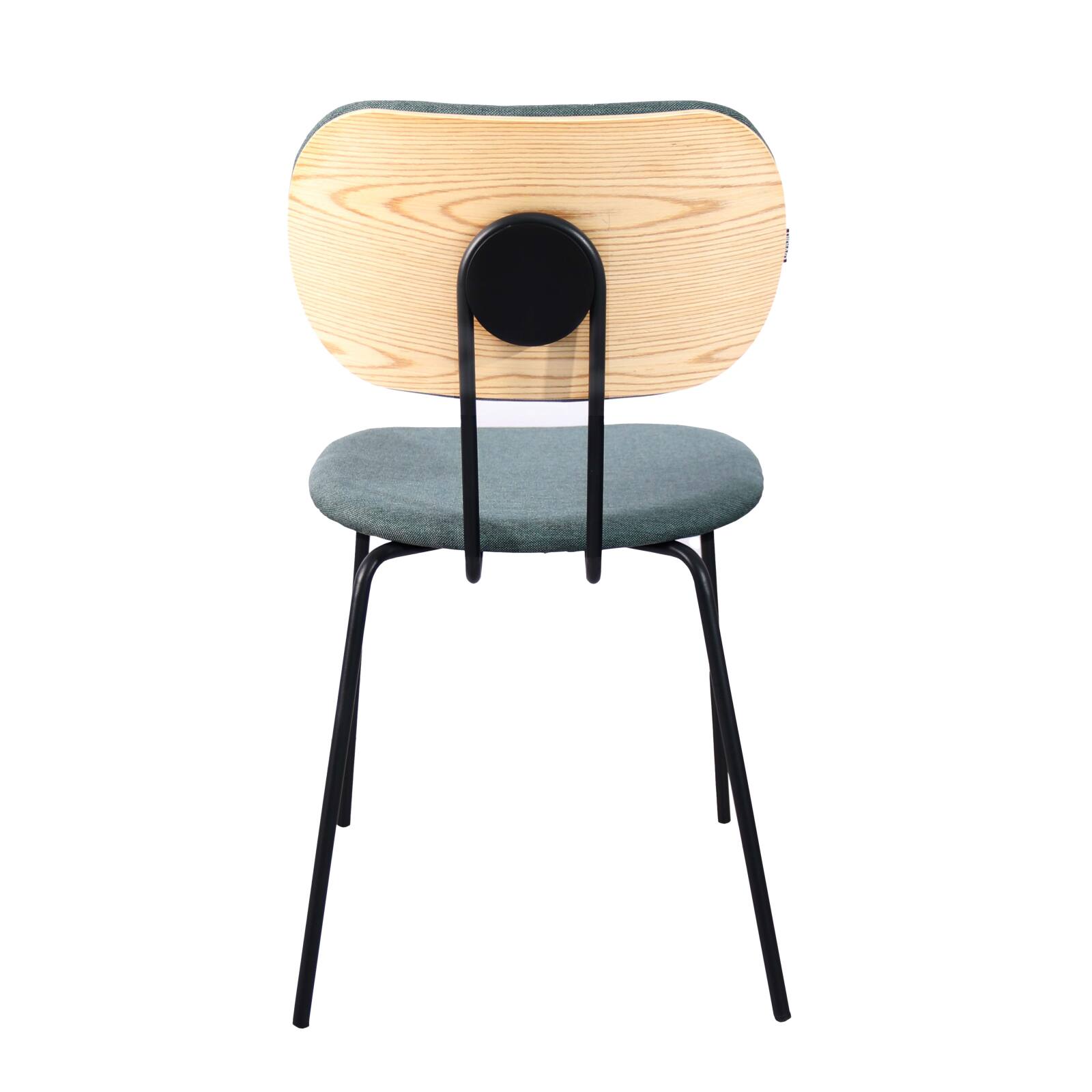 Set di 2 sedie di design in acciaio e legno