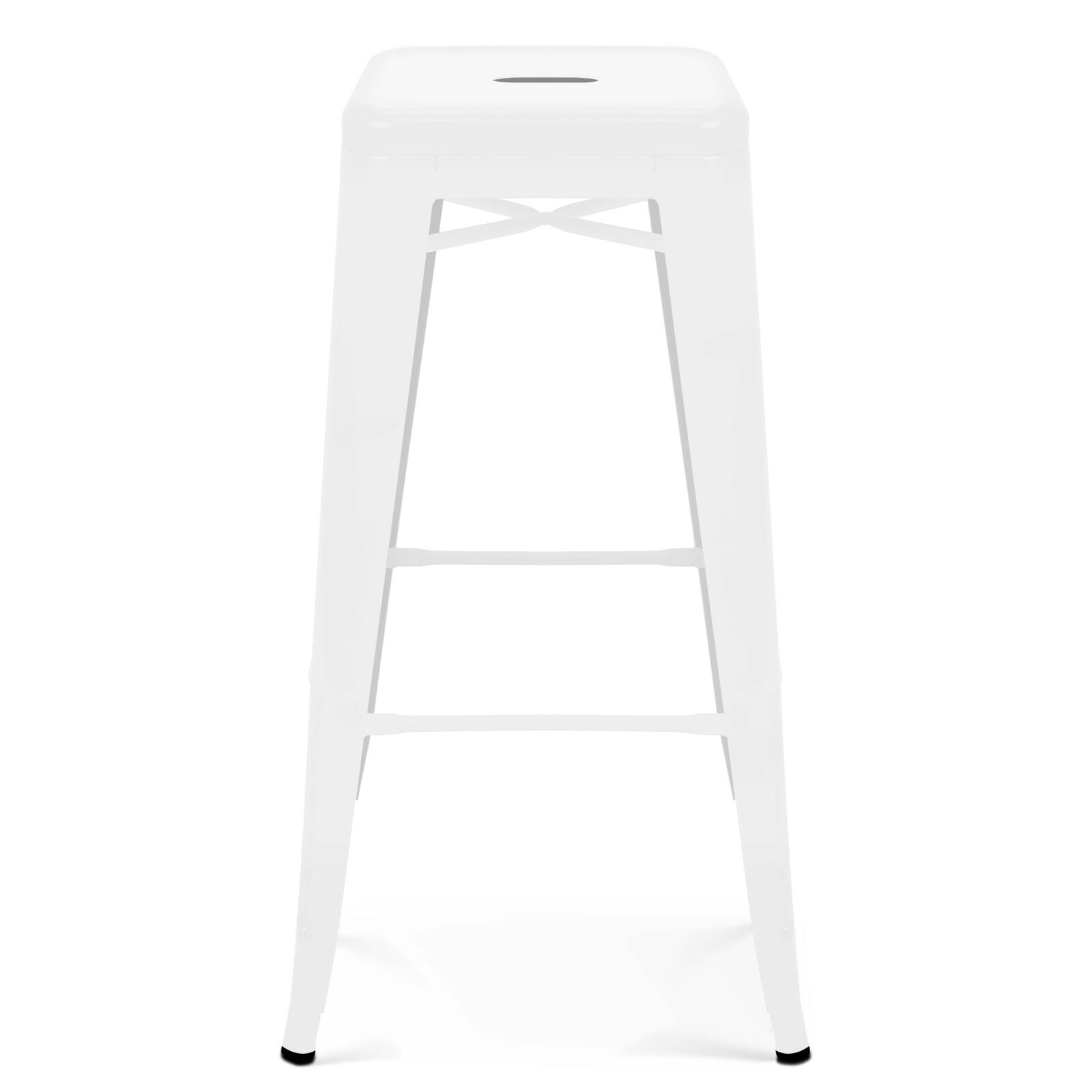 Set di 4 sgabelli da giardino in metallo