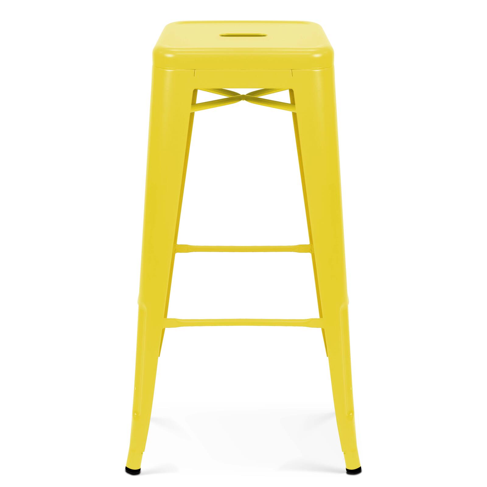 Set di 4 sgabelli da giardino in metallo