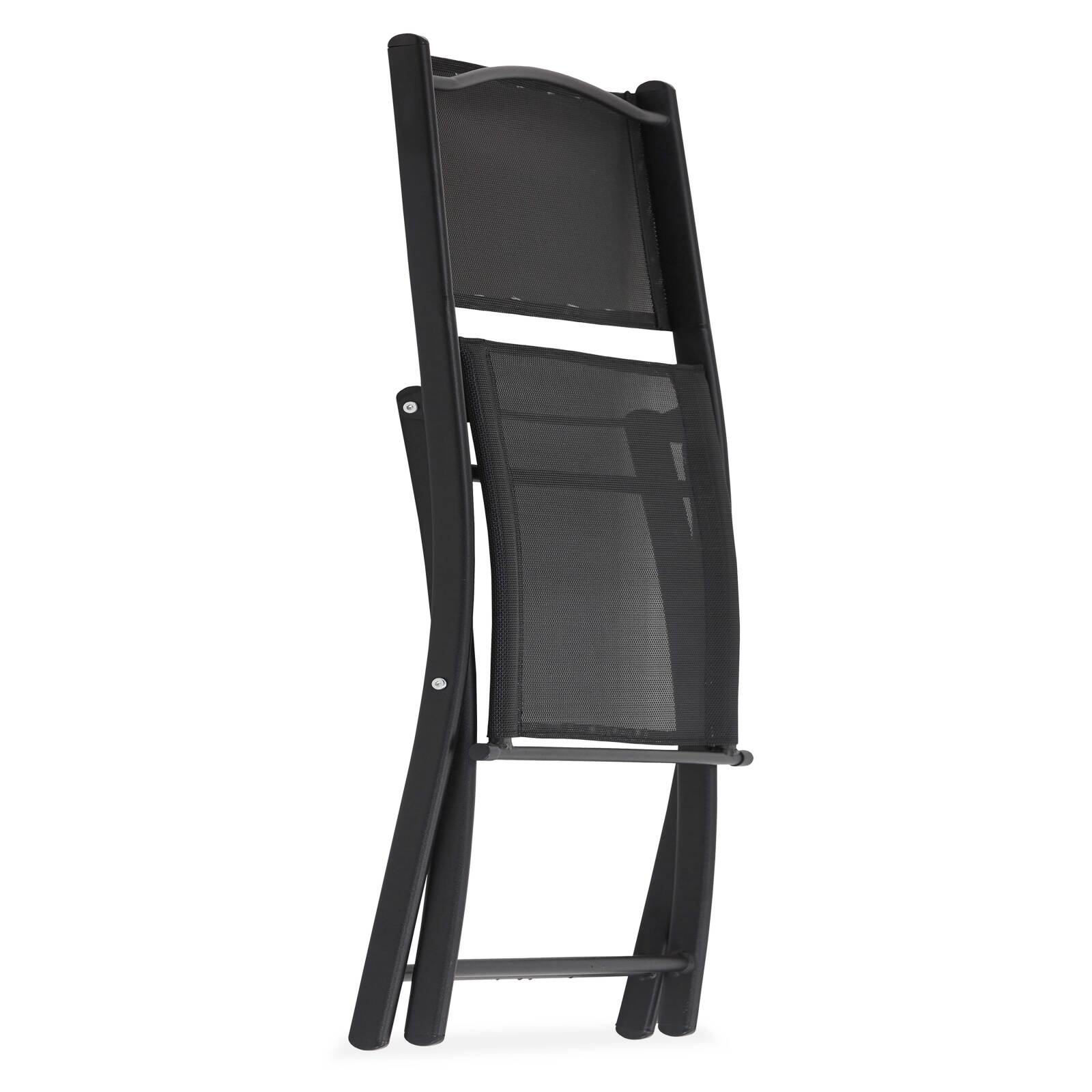 Tavolo da giardino rettangolare 130 x 80 cm e 4 sedie pieghevoli