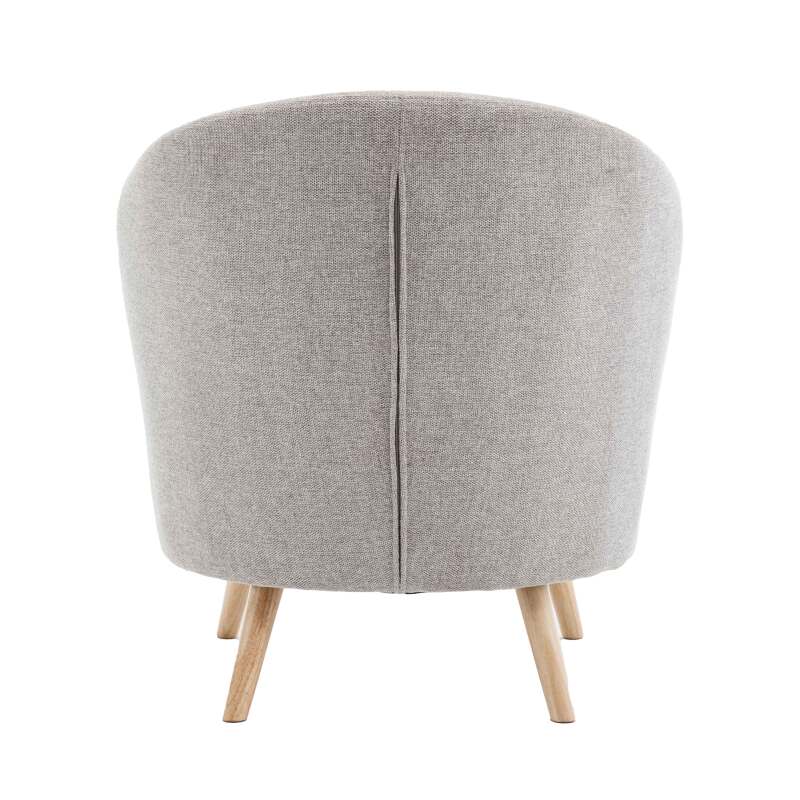 Poltrona relax in legno e tessuto