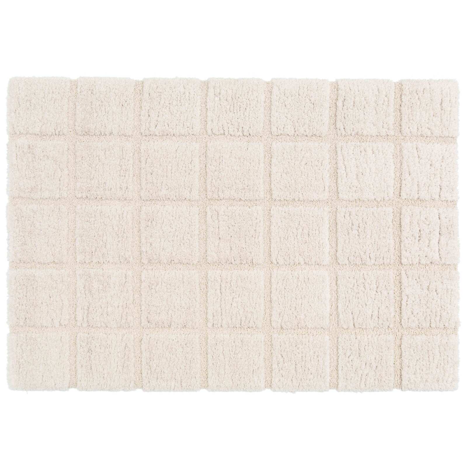 Tappeto shaggy rettangolare in poliestere riciclato