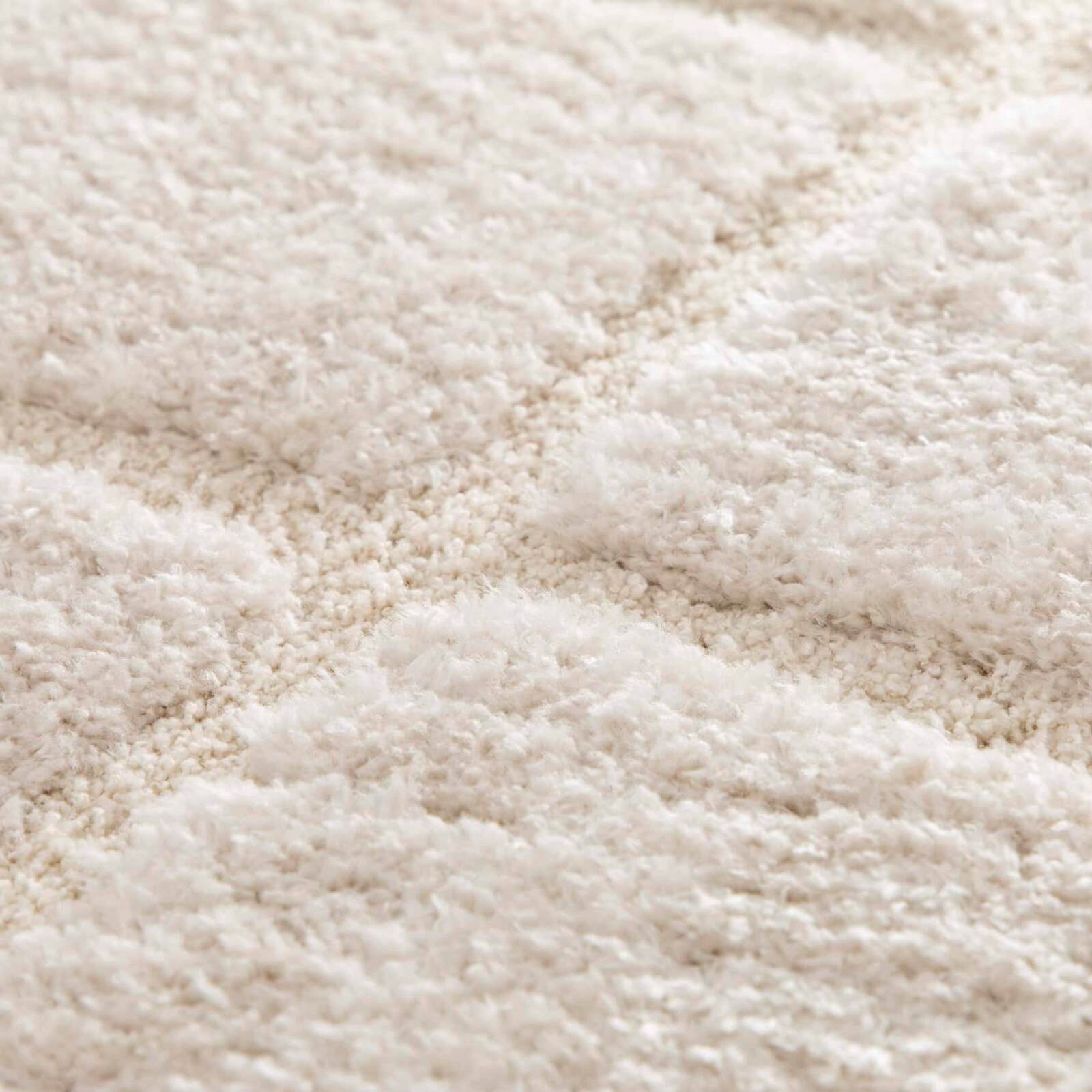 Tappeto shaggy rettangolare in poliestere riciclato