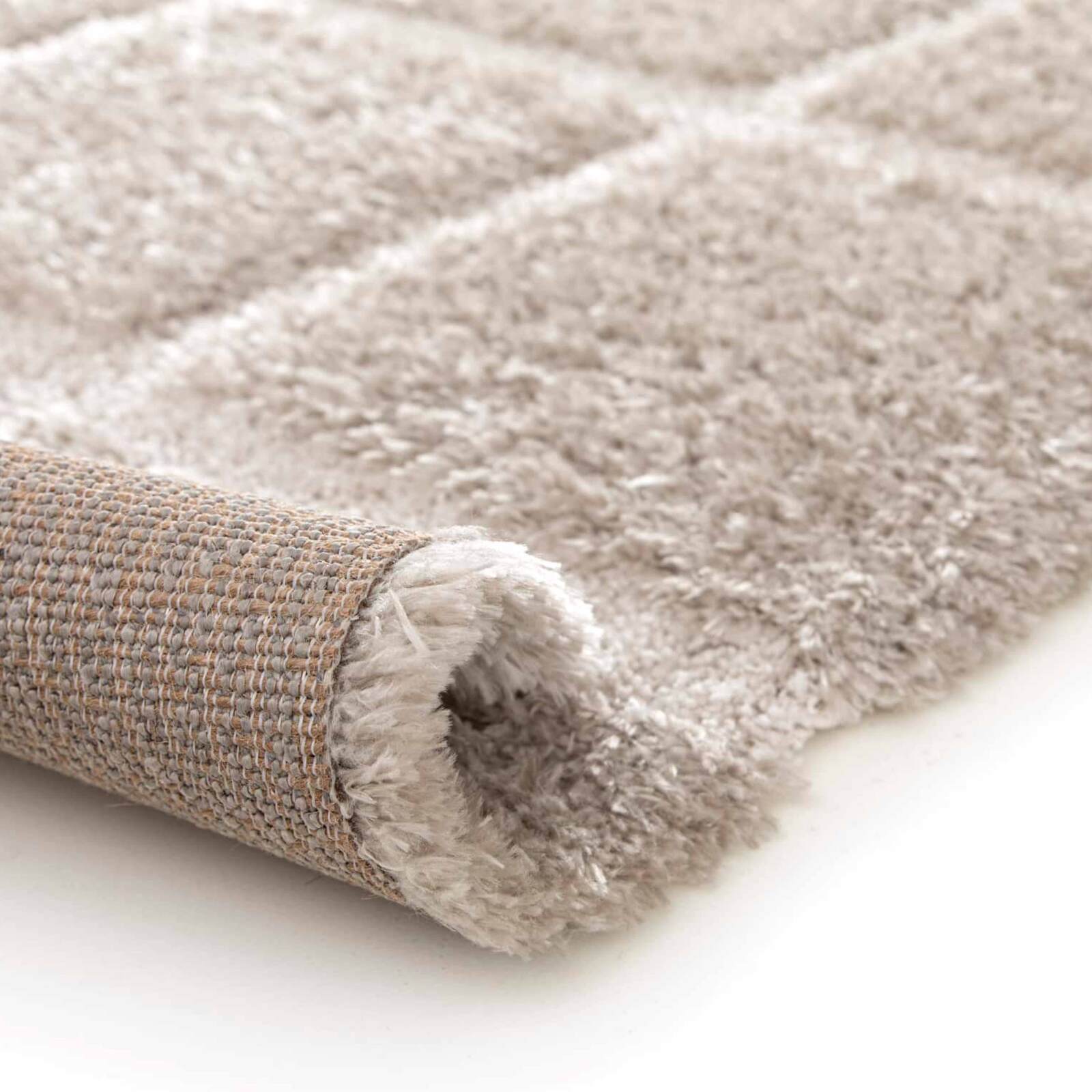 Tappeto shaggy rettangolare in poliestere riciclato