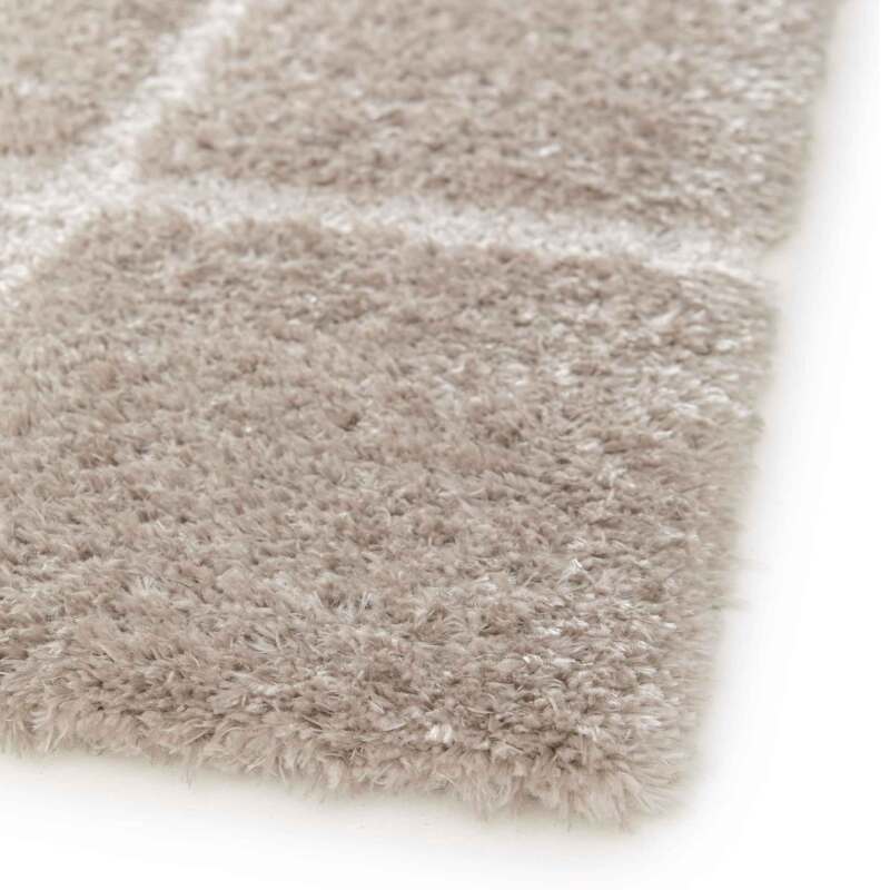 Tappeto shaggy rettangolare in poliestere riciclato