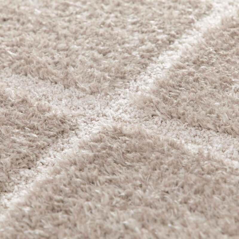 Tappeto shaggy rettangolare in poliestere riciclato