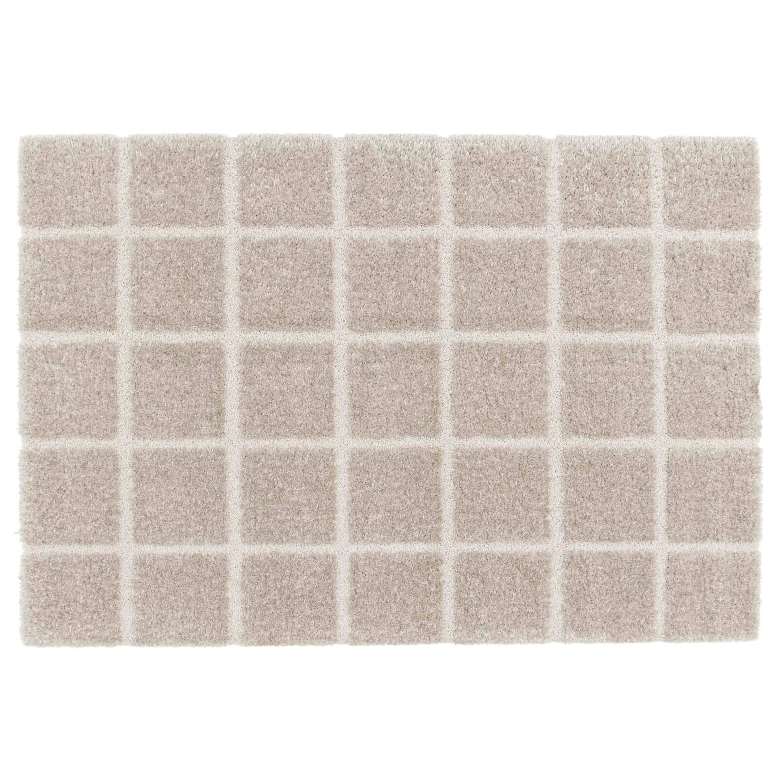 Tappeto shaggy rettangolare in poliestere riciclato