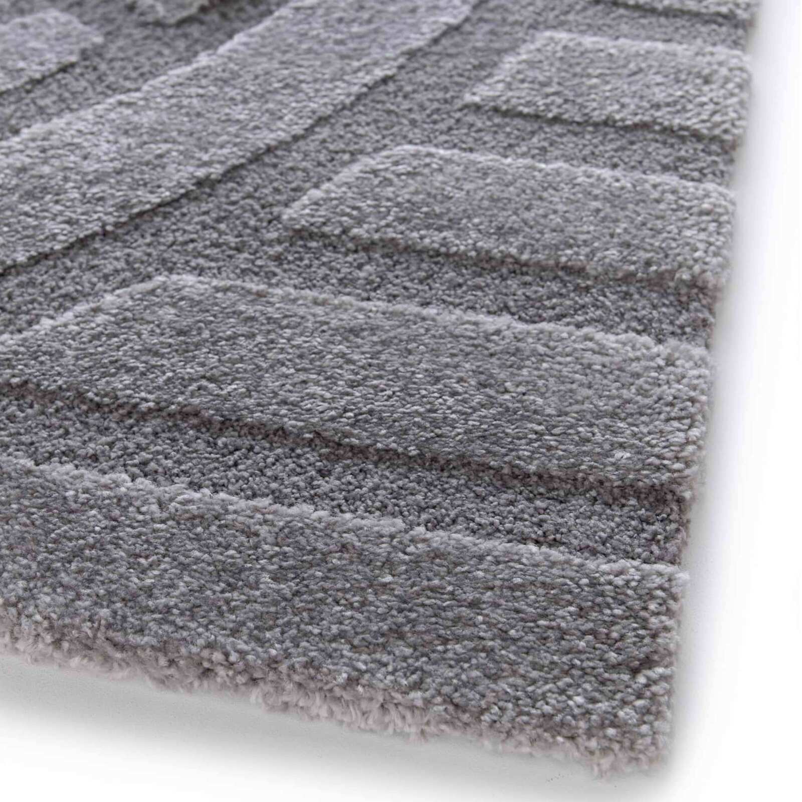 Tappeto shaggy rettangolare in poliestere e polipropilene
