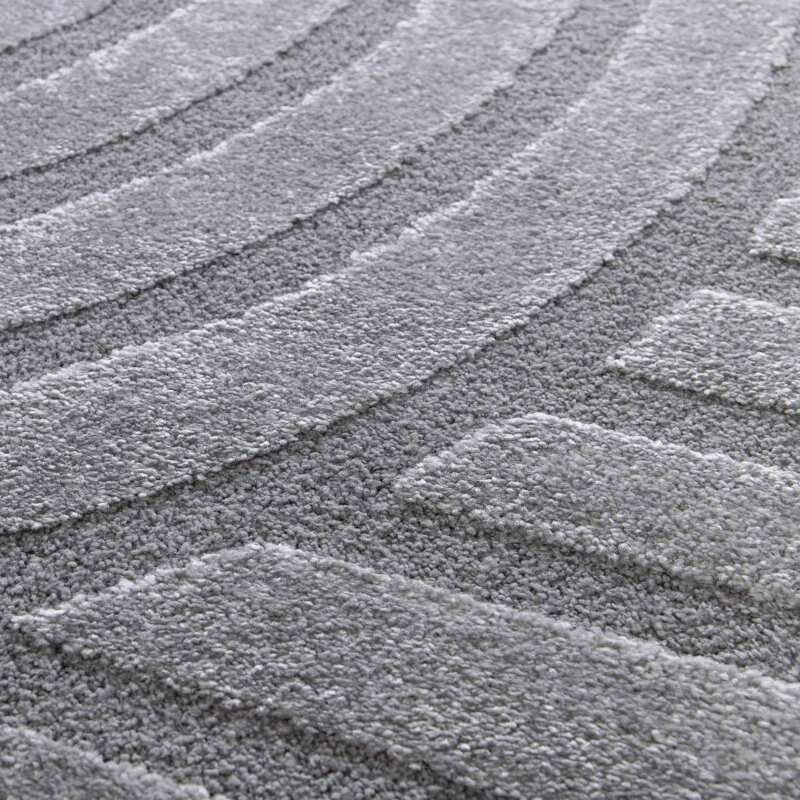 Tappeto shaggy rettangolare in poliestere e polipropilene