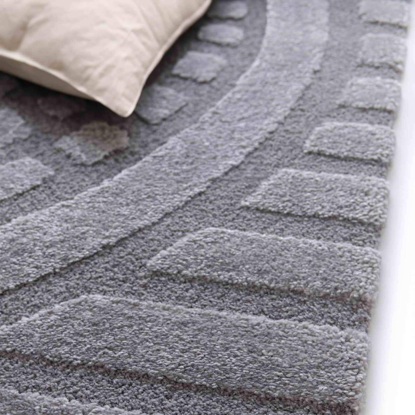 Tappeto shaggy rettangolare in poliestere e polipropilene