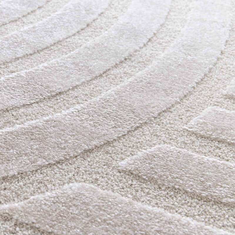 Tappeto shaggy rettangolare in poliestere e polipropilene