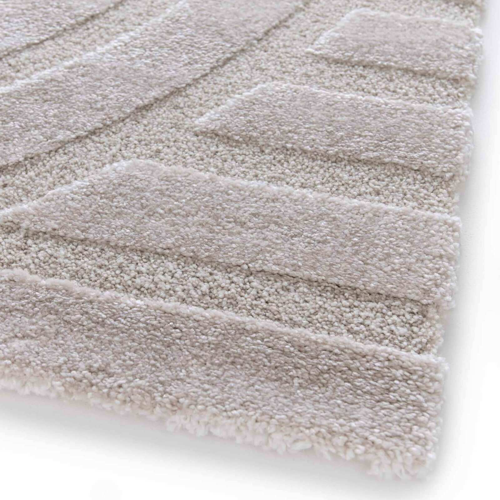 Tappeto shaggy rettangolare in poliestere e polipropilene