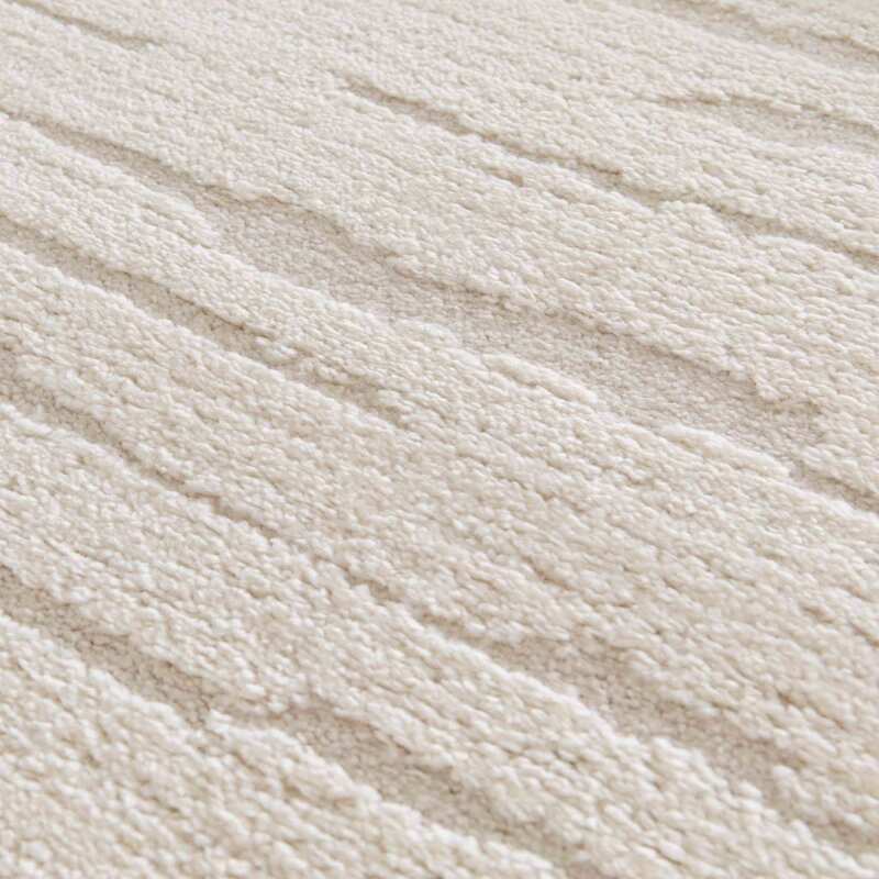 Tappeto shaggy rettangolare in poliestere e polipropilene