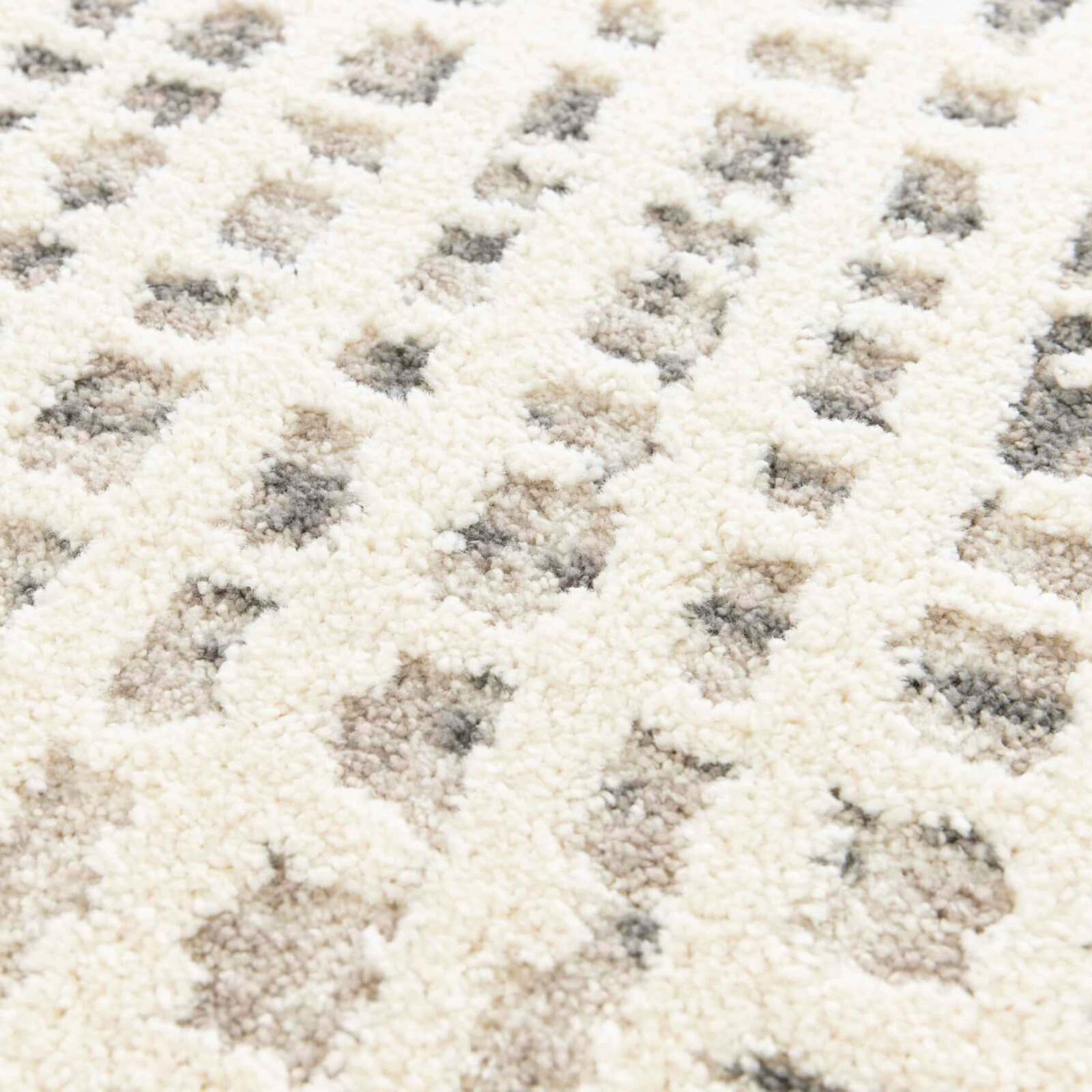 Tappeto shaggy rettangolare in poliestere e polipropilene