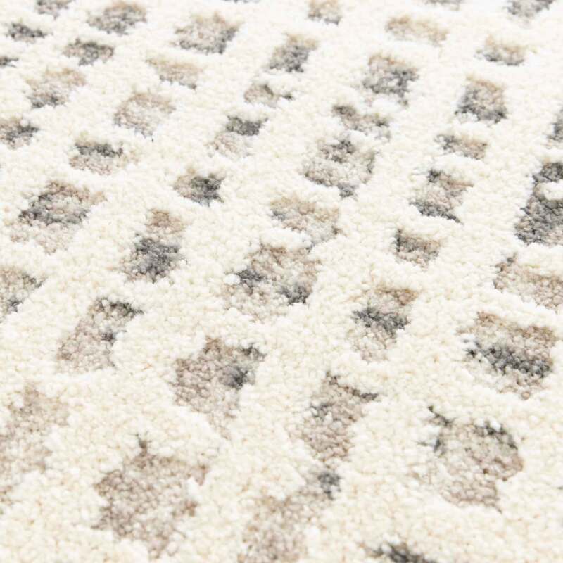 Tappeto shaggy rettangolare in poliestere e polipropilene