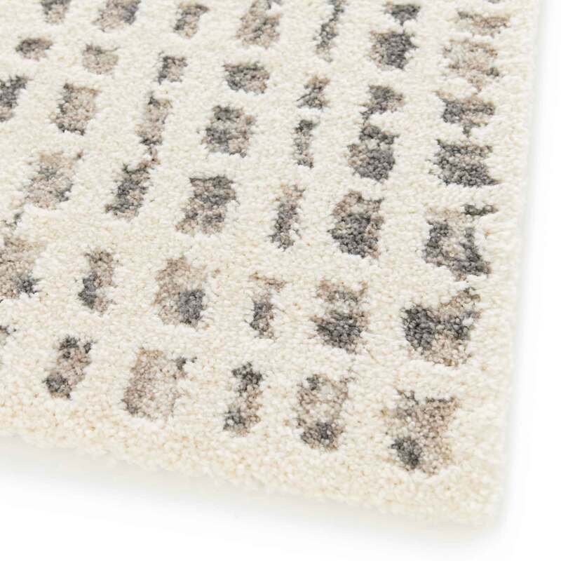 Tappeto shaggy rettangolare in poliestere e polipropilene