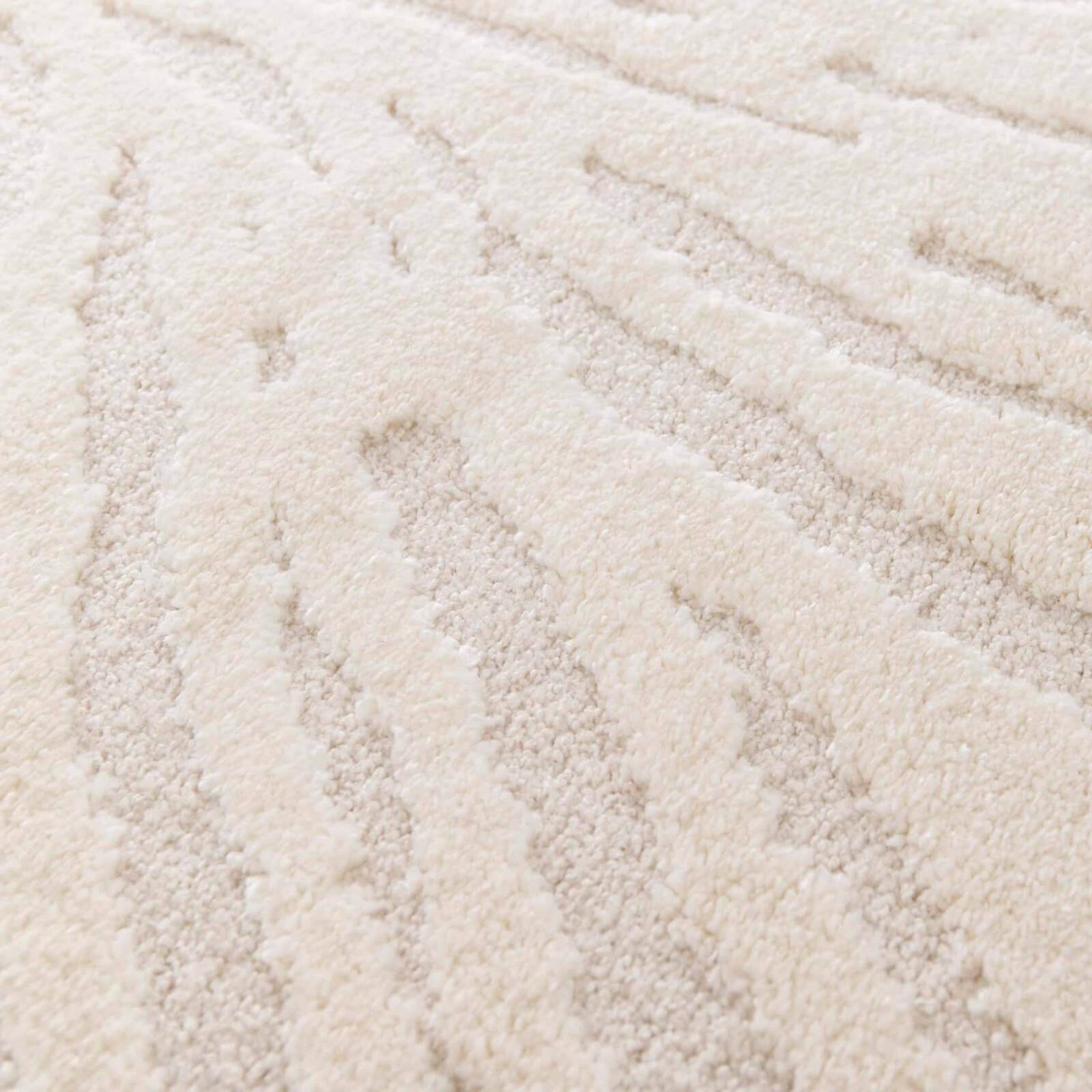 Tappeto shaggy rotondo in poliestere e polipropilene