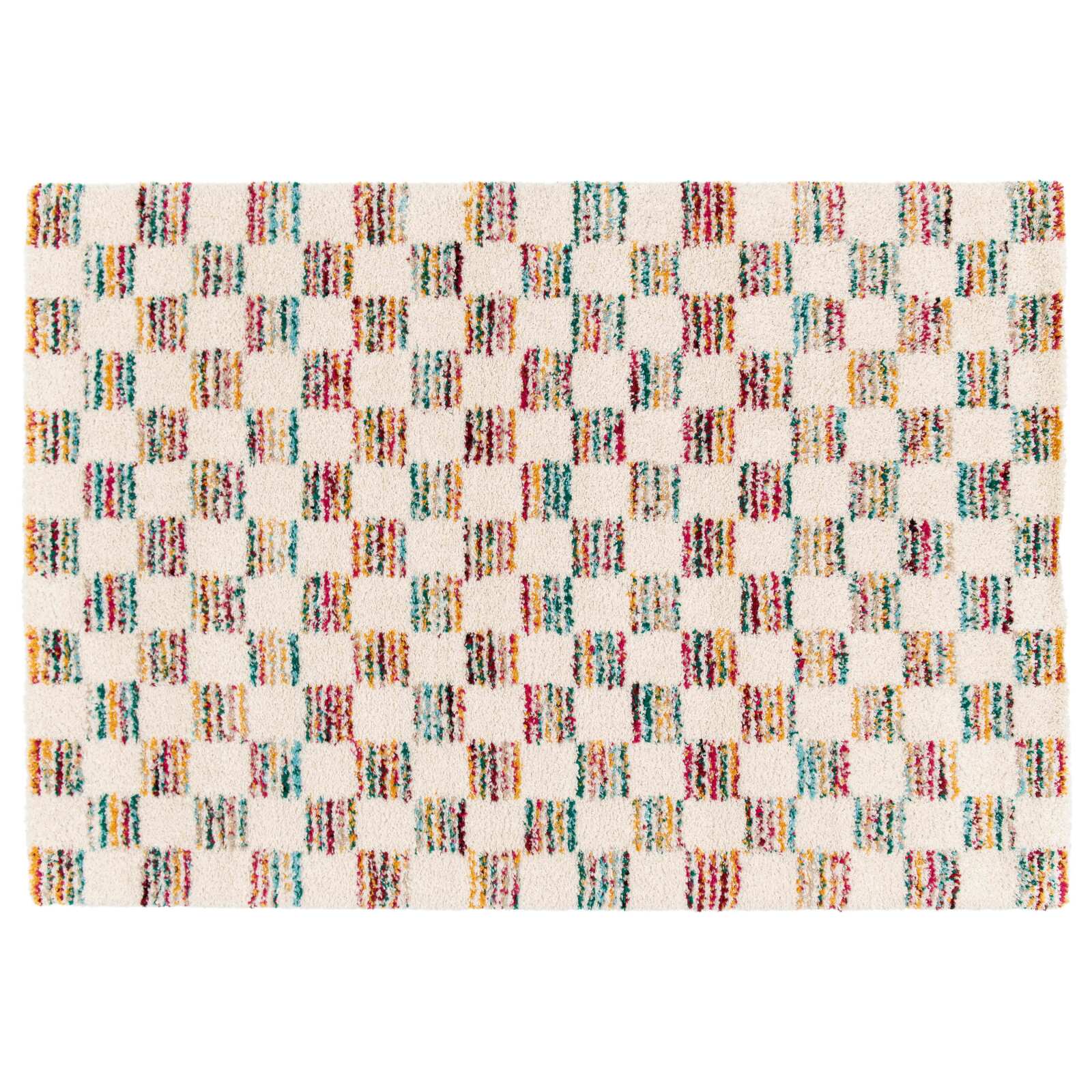 Tappeto shaggy rettangolare in polipropilene