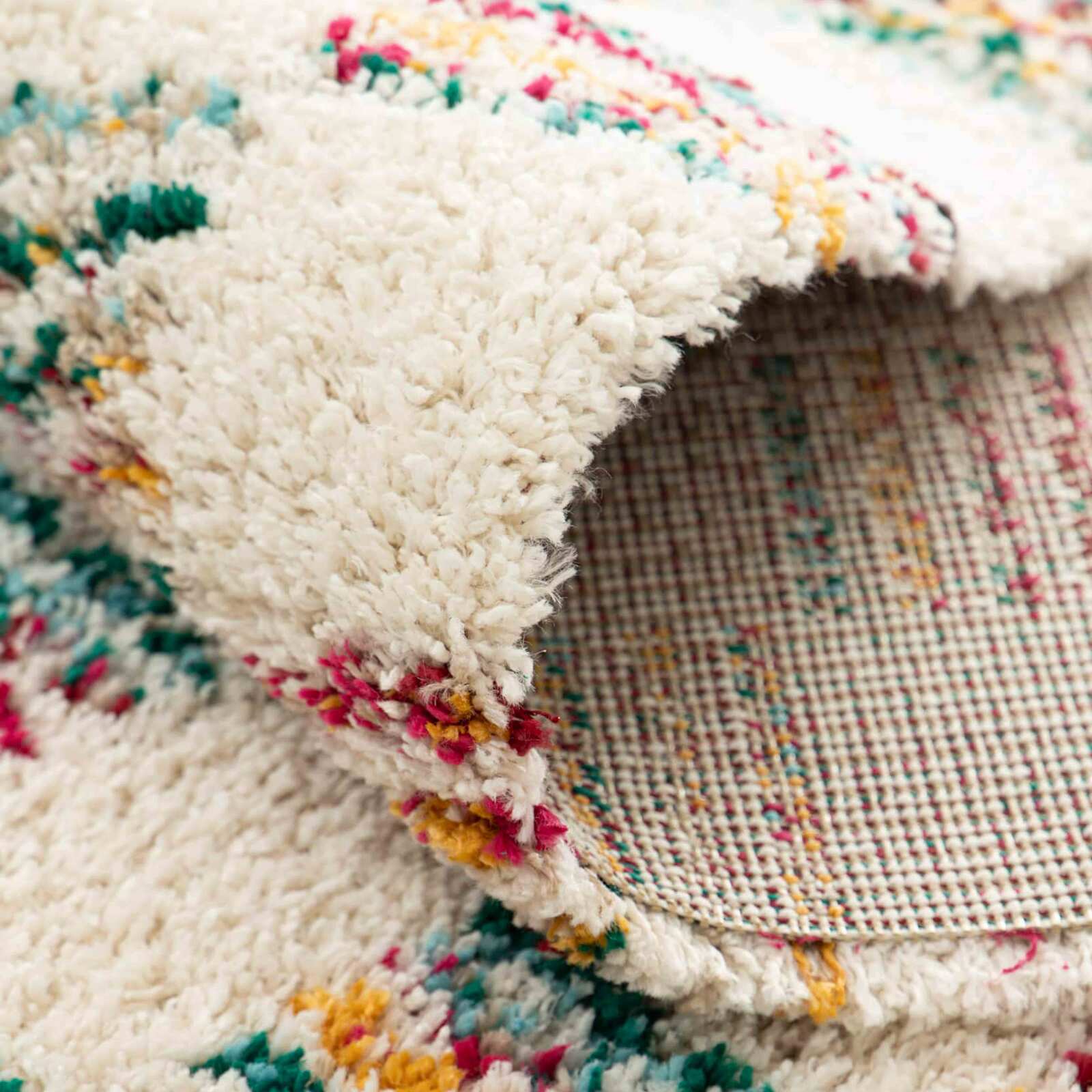 Tappeto shaggy rettangolare in polipropilene