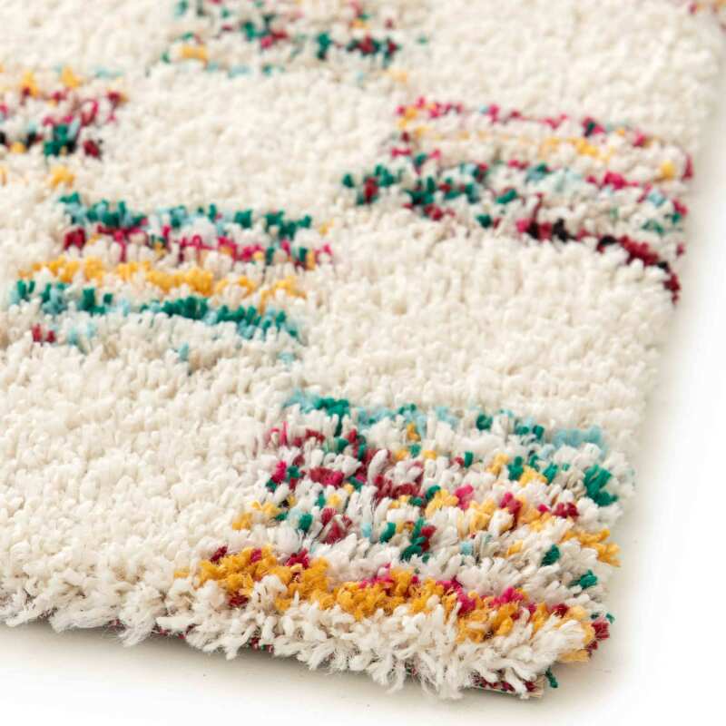 Tappeto shaggy rettangolare in polipropilene