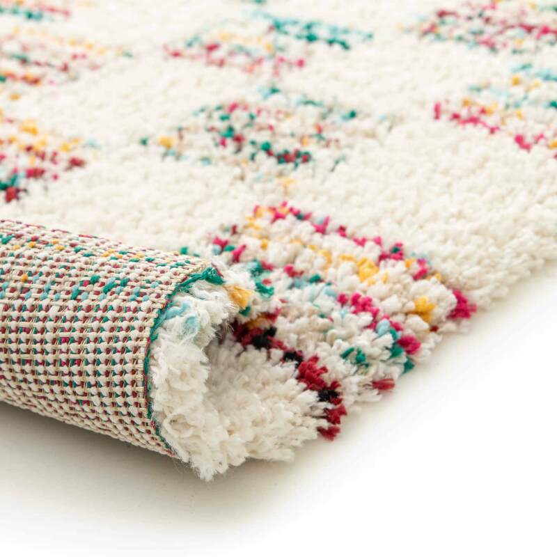 Tappeto shaggy rettangolare in polipropilene