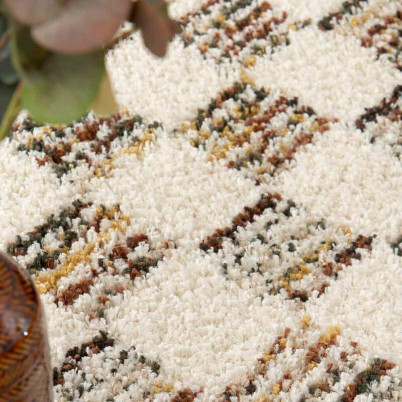 Tappeto shaggy rettangolare in polipropilene