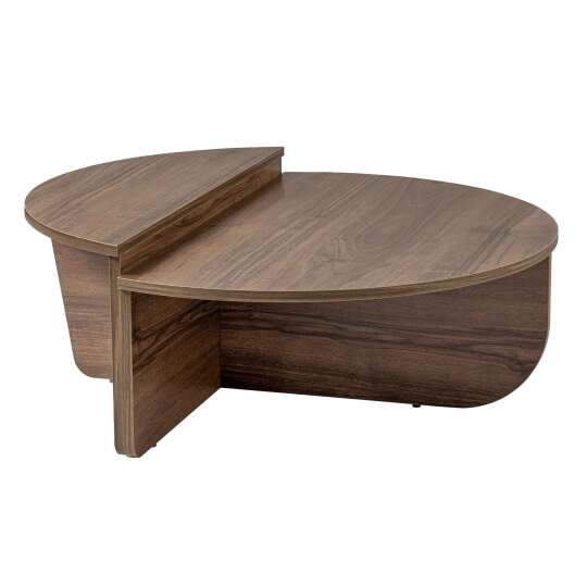 Tavolino ovale in nobilitato effetto legno