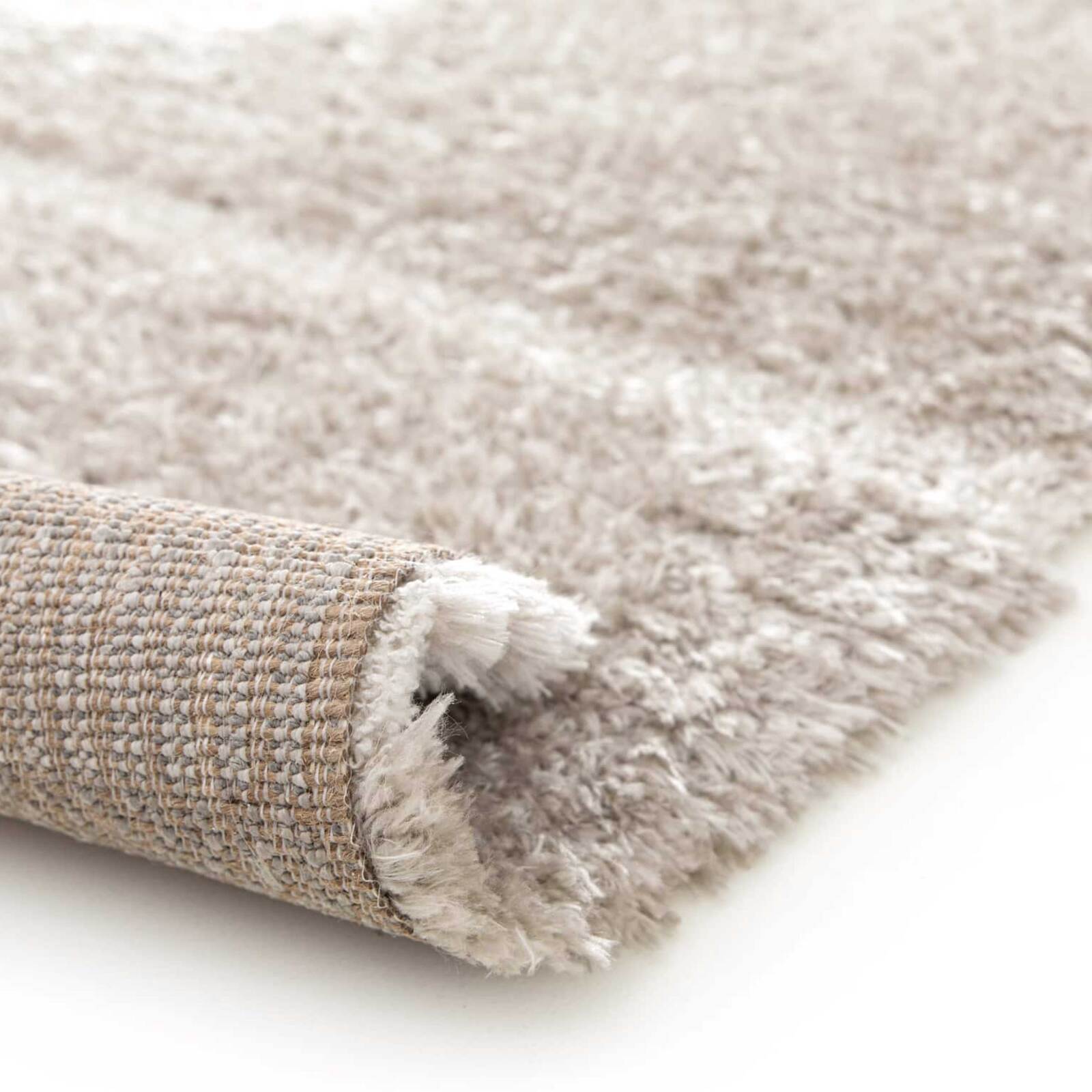 Tappeto shaggy rettangolare in poliestere riciclato con motivo geometrico a pelo lungo