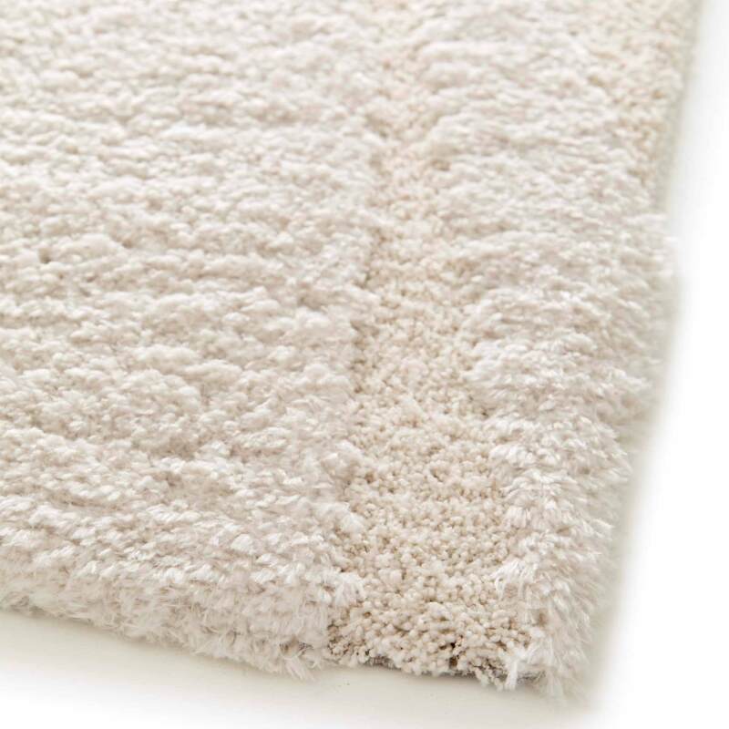 Tappeto shaggy rettangolare in poliestere riciclato con motivo geometrico a pelo lungo