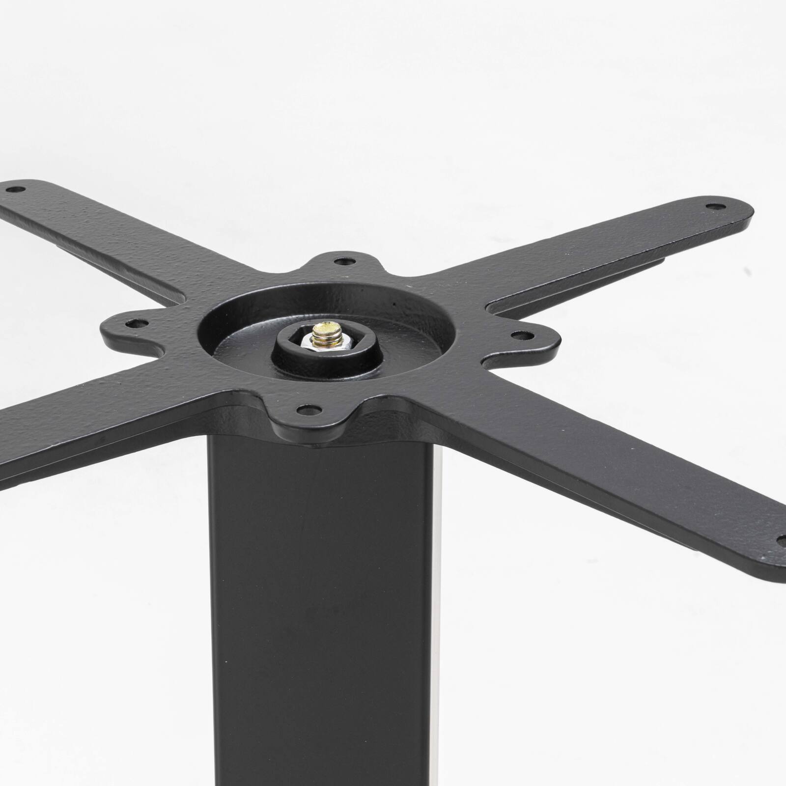 Gamba da tavolo in acciaio e ghisa 45 x 73 cm