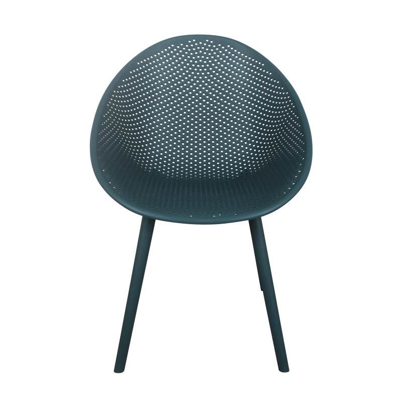 Set di 4 sedie da giardino in plastica