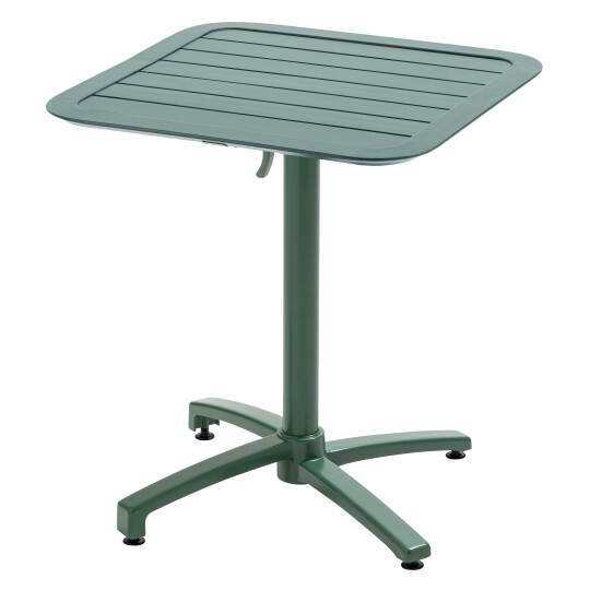 Tavolo da terrazzo inclinabile in alluminio 70x70 cm