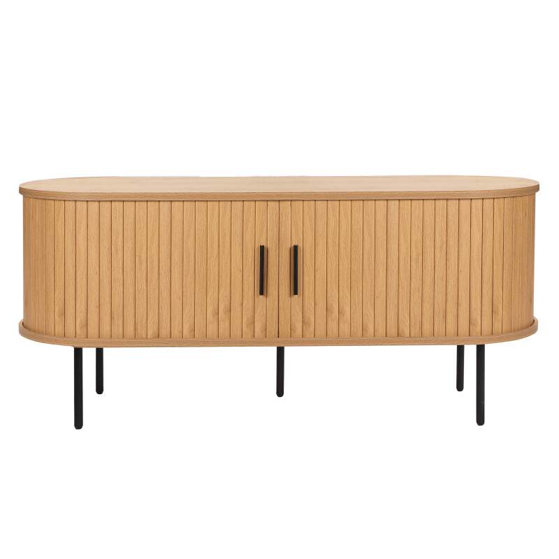 Mobile TV in melaminico e acciaio 120 cm