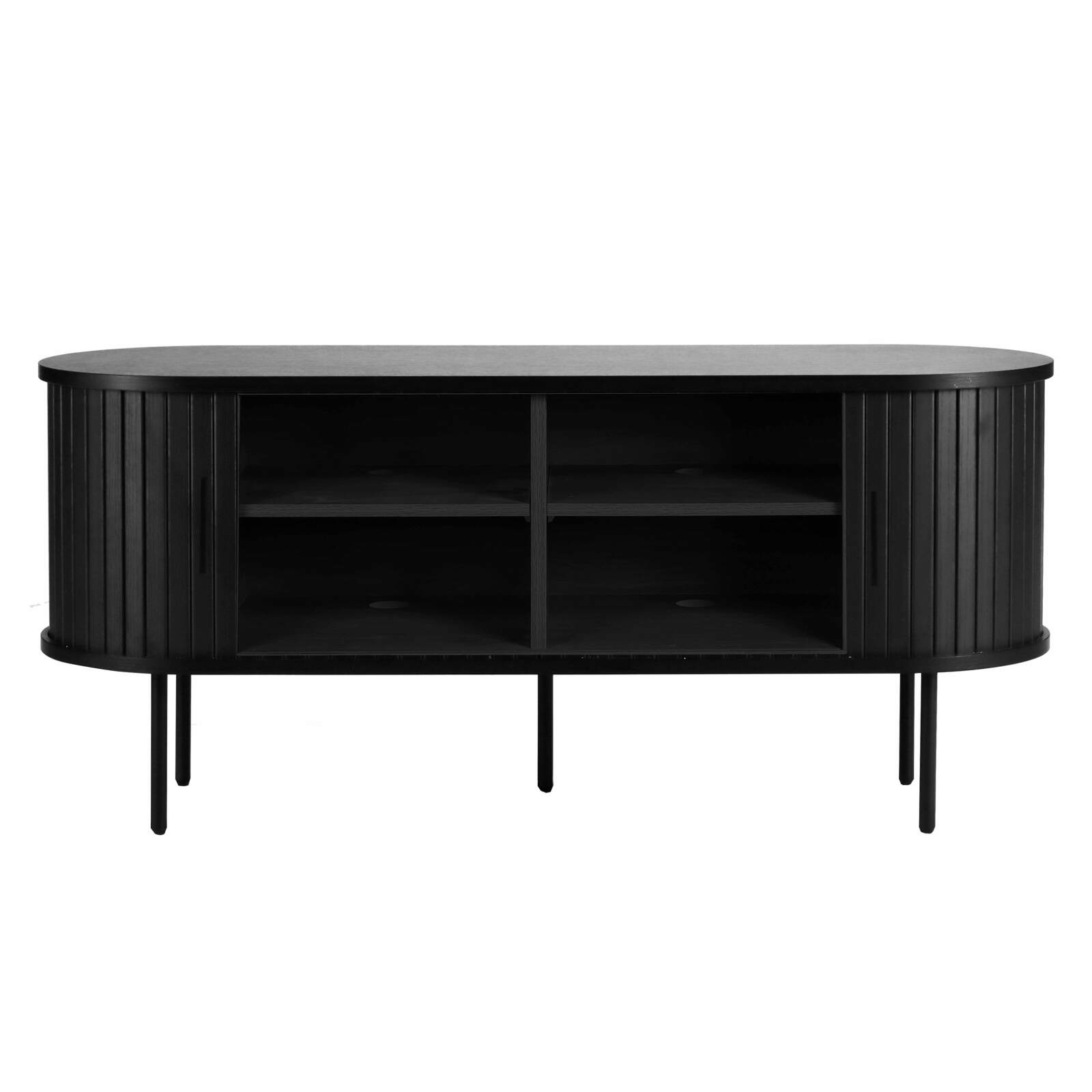 Mobile TV in melaminico e acciaio 120 cm