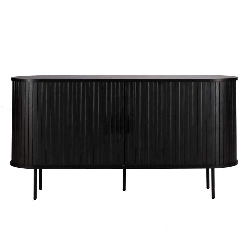 Credenza a 2 ante in nobilitato e acciaio 140 cm