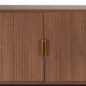 Credenza con 2 ante e 3 cassetti in melaminico e acciaio 160 cm