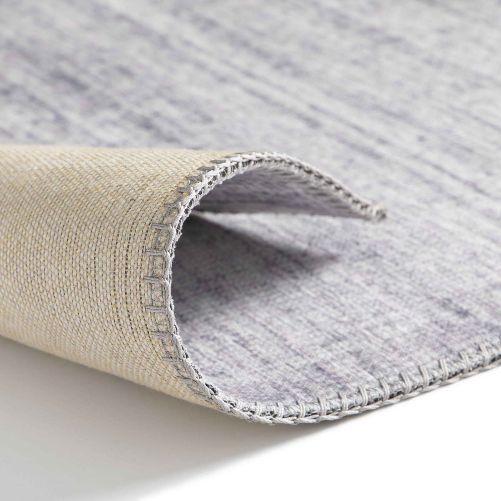 Tappeto rettangolare a pelo corto in ciniglia stampata sfumata