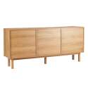 Credenza a 3 ante in nobilitato effetto legno
