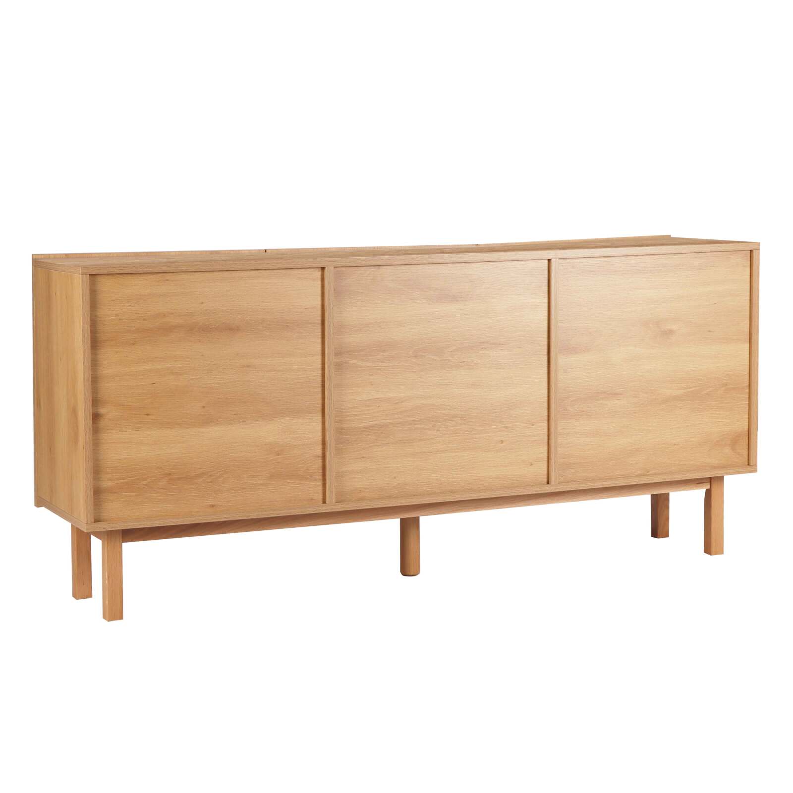 Credenza a 3 ante in nobilitato effetto legno