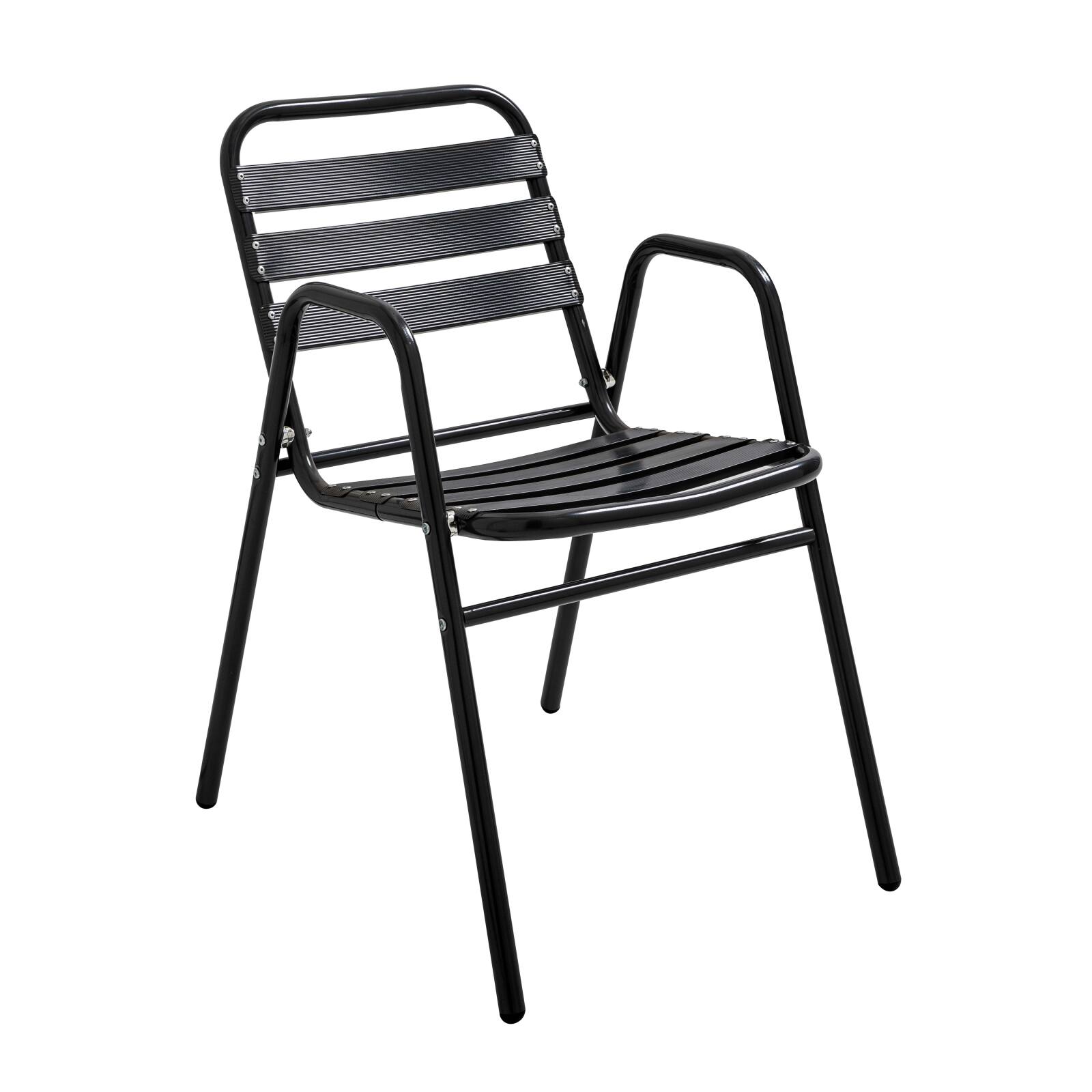 Sedia da giardino in alluminio con braccioli