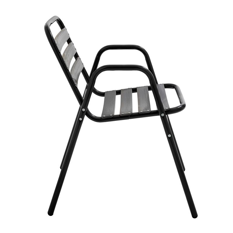 Sedia da giardino in alluminio con braccioli (4/7)