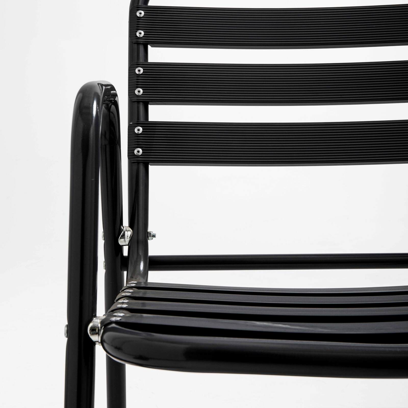 Sedie da giardino in alluminio con braccioli - Set di 4 pezzi